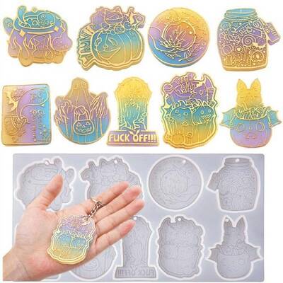 DIY Silicone Halloween Theme Pendant Molds