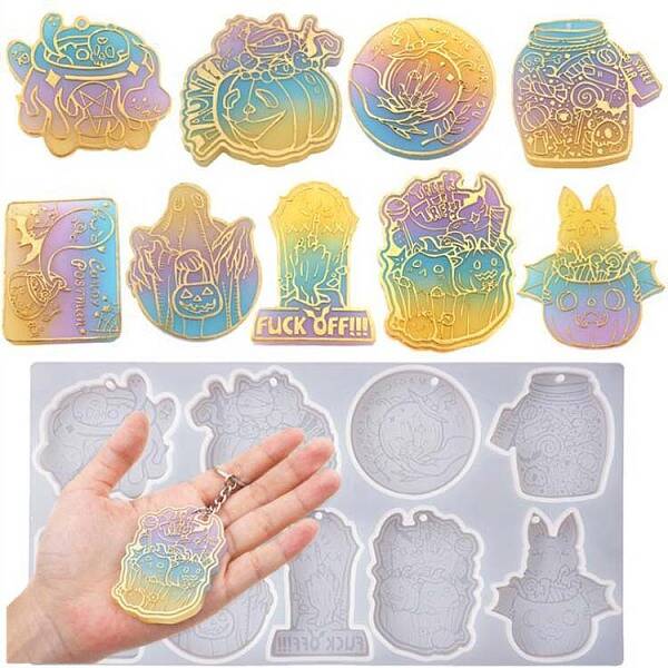 DIY Silicone Halloween Theme Pendant Molds