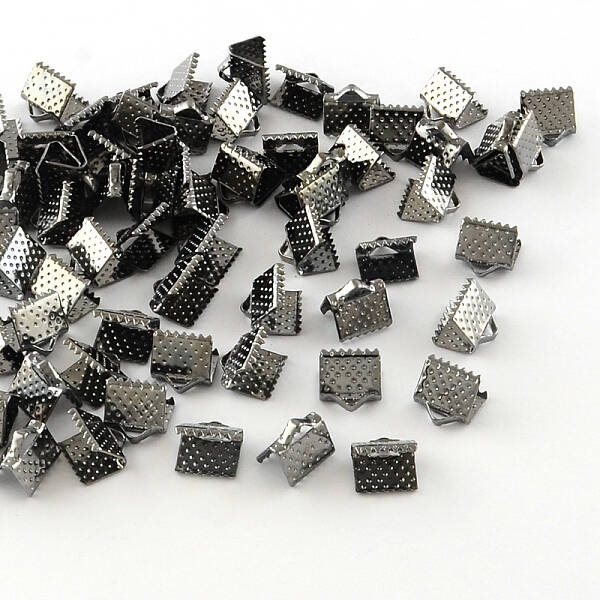 Iron Ribbon Crimp Ends