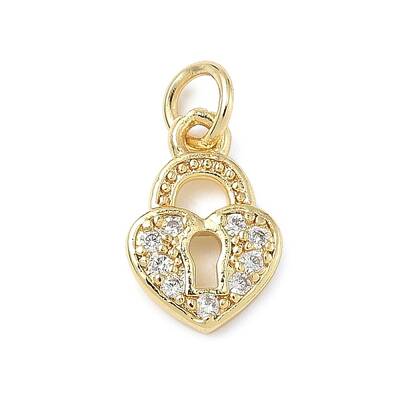 Brass Micro Pave Cubic Zirconia Pendants