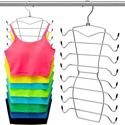 Multifunctional 8-layer Rotating Hanger, Non-slip Foldable Bra Storage Holder, Saving Space Organizer Supplies for Wardrobe