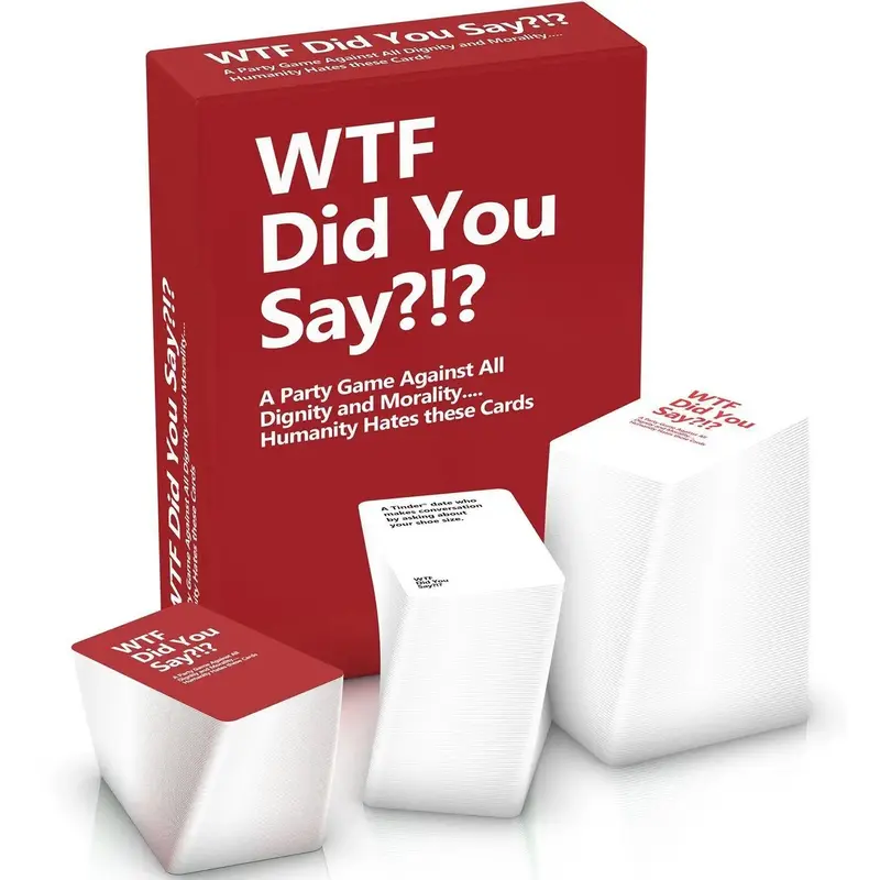 Wtf Did You Say? 1 Set Adult Party Card Game, Funny Party Cardboard Game, Humorous Laughter Party Game, Party Gift, Party Act...