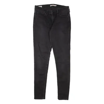 LEVI'S 710 Premium Womens Jeans Black Slim Skinny W26 L30