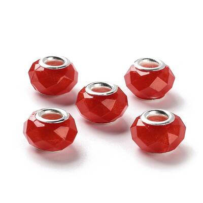 Pearlized Resin European Beads