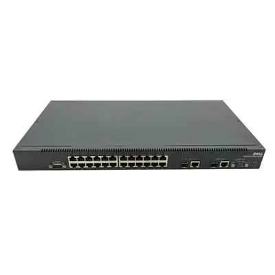 Dell 0D0801 | PowerConnect 3324 24 x Ports 10/100Base-T + 2 x SFP Ports + 2 x Ports 10/100/1000-TX Managed Rack-mountable Fas...
