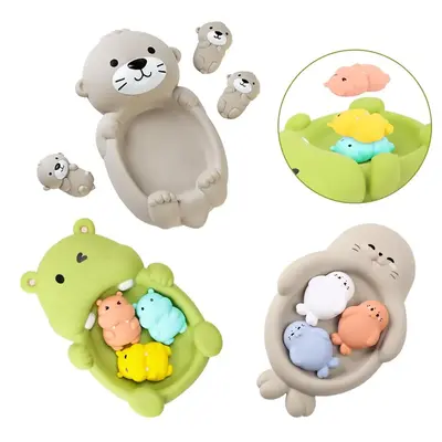 Cute Animal Design Bath Toy, Floating Animal Toy, Baby Bath Toy, Fun Newborn Bathing Toy for Shower Bathtub Swimming Pool