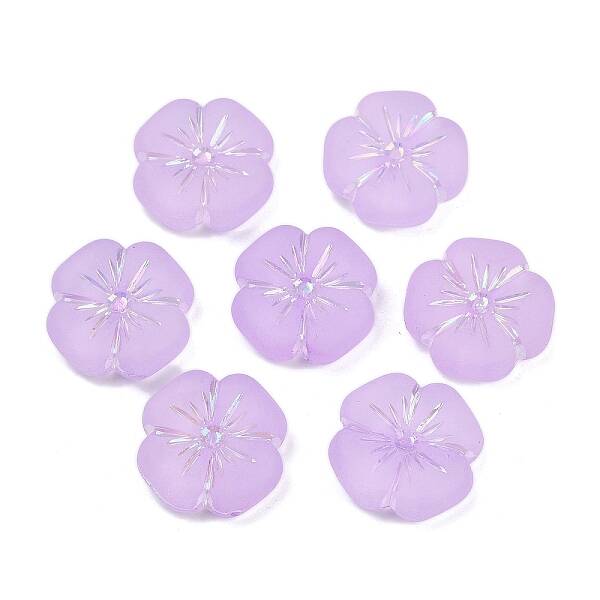 Frosted Transparent Acrylic Beads