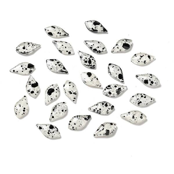 Spot Pattern Resin Cabochons
