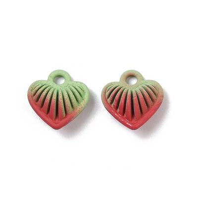 Spray Painted Alloy Pendants