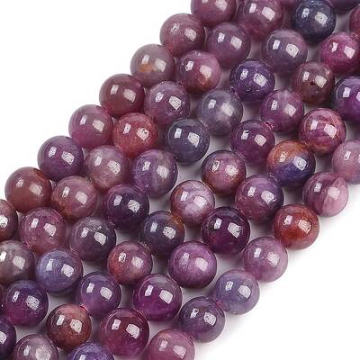 Natural Gemstone Ruby Round Beads Strands
