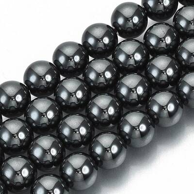 Non-Magnetic Synthetic Hematite Beads Strands