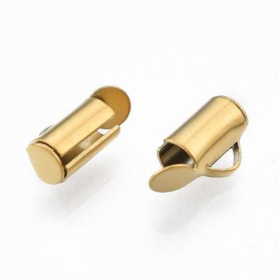 304 Stainless Steel Slide On End Clasp Tubes