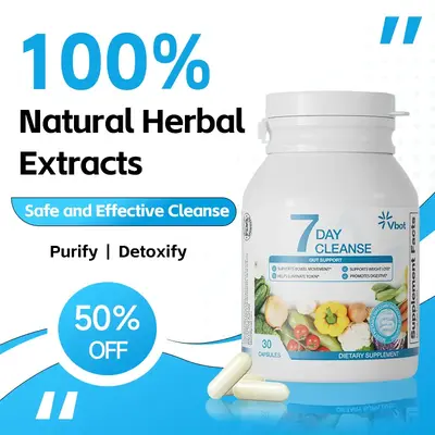 Free gift-Vbot - Cleansing|Purifying|Detoxifying - All Natural Herbal Supplement - Powerful 7-Day Total Internal Cleansing Fo...