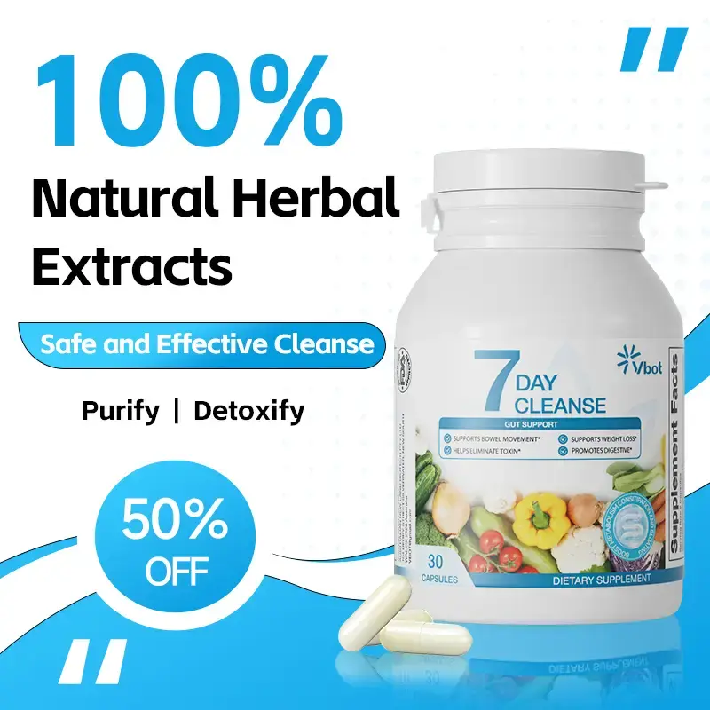 Free gift-Vbot - Cleansing|Purifying|Detoxifying - All Natural Herbal Supplement - Powerful 7-Day Total Internal Cleansing Fo...