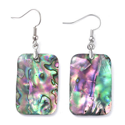 Abalone Shell/Paua Shell Dangle Earrings