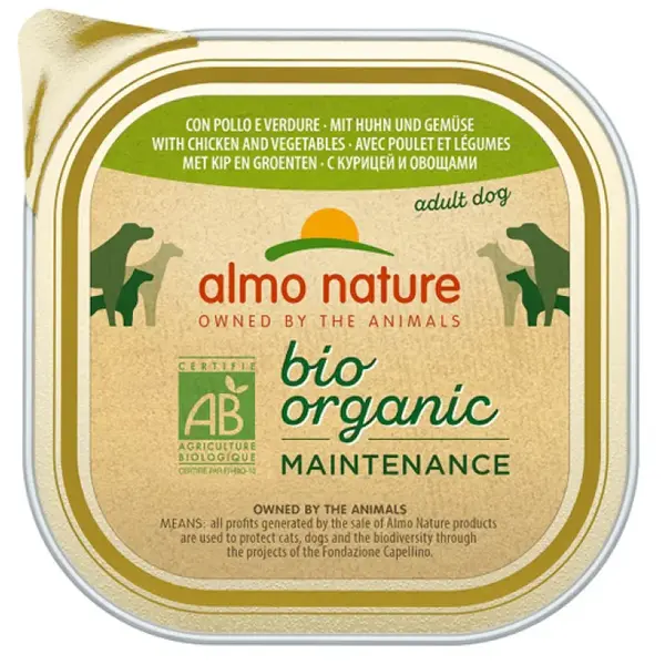 Almo nature Bio Organic Maintenance with Chicken and Vegetables - 300GR