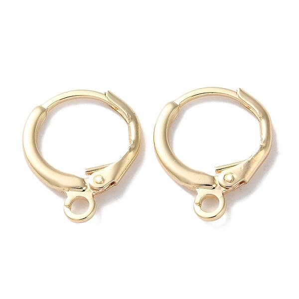 Rack Plating Brass Hoop Earring Settings