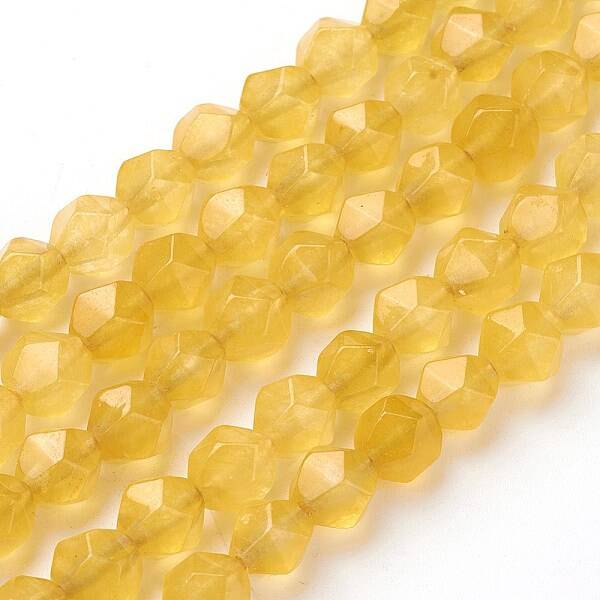 Natural White Jade Beads Strands