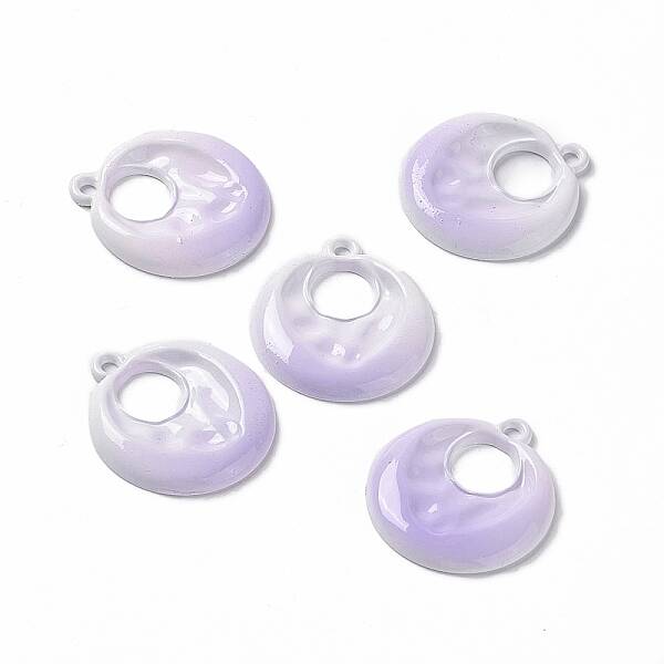 Gradient Spray Painted Alloy Pendants