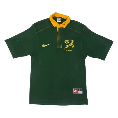 NIKE South Africa Rugby Mens Polo Shirt Green M