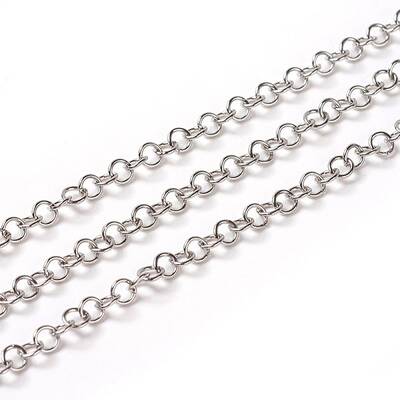 Tarnish Resistant 304 Stainless Steel Rolo Chains