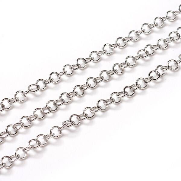 Tarnish Resistant 304 Stainless Steel Rolo Chains