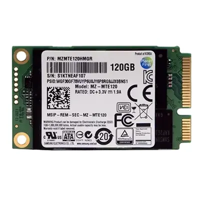 MZ-MTE120B/KR Samsung 840 EVO Series 120GB mSATA 6GB/s SATA 512MB Cache V-NAND 3bit MLC Solid State Drive
