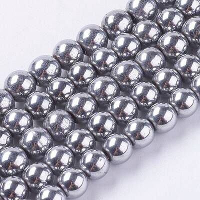 Synthetic Magnetic Hematite Beads Strands