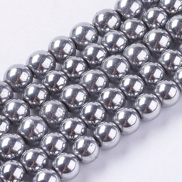 Synthetic Magnetic Hematite Beads Strands