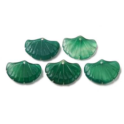 Natural Green Onyx Agate Pendants