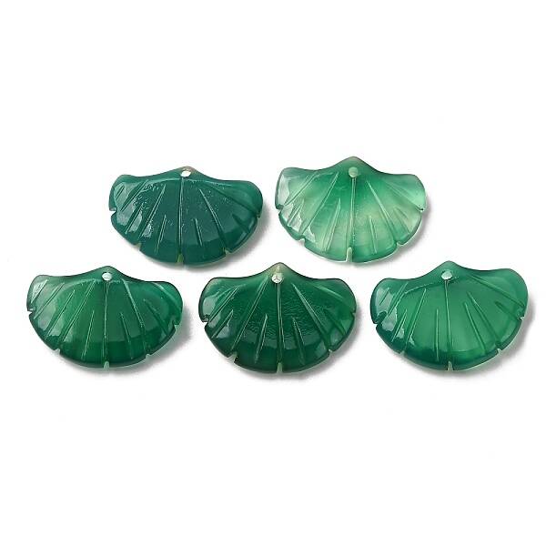 Natural Green Onyx Agate Pendants