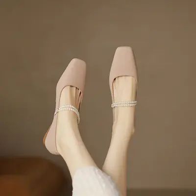 CHIKO Mickenzie Square Toe Block Heels Mary Jane Shoes
