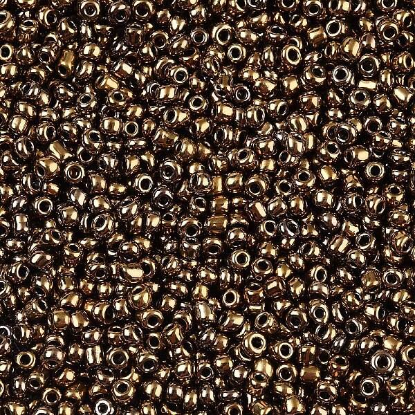 12/0 Metallic Colours Round Glass Seed Beads