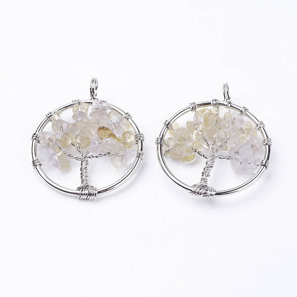 Natural Citrine Pendants