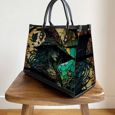 Mysterious Witch -leather Handbag