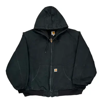 Made In Usa Carhartt Jacket - 2XL Black Cotton