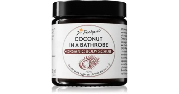 Dr. Feelgood Organic Coconut In A Bathrobe Sugar Scrub With Coconut Oil 120ml