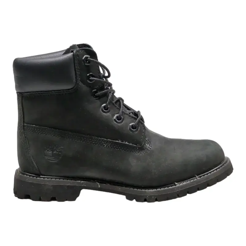 TIMBERLAND Lace-Up Boots Black Leather Womens UK 5