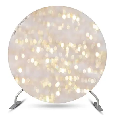 Aperturee Romantic Glitter Bokeh Circle Hoilday Party Backdrop | Custom Backdrop For Party | Custom Party Backdrop Wall | Par...