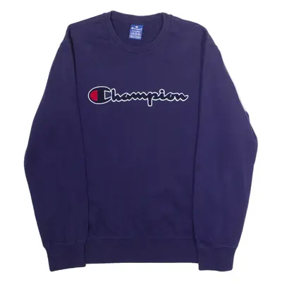 CHAMPION Mens Sweatshirt Blue Crew Neck XL