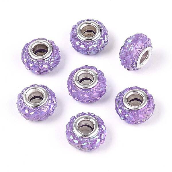 Opaque Resin European Beads