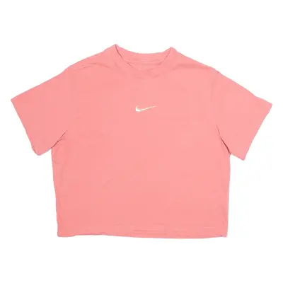 NIKE Crop Womens T-Shirt Pink M