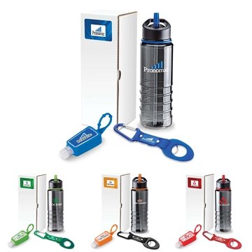 100 Custom Champion 3-Piece Fitness Gift Set - Tritan Bottle & ...