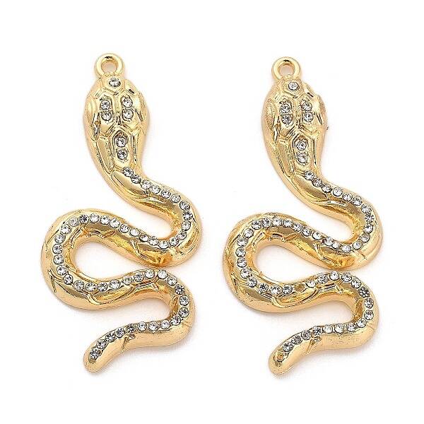 Rack Plating Alloy Pendants with Rhinestone