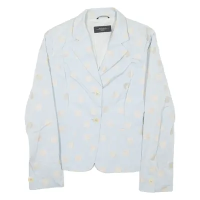 MAX MARA WEEKEND Womens Blazer Coat Blue UK 10