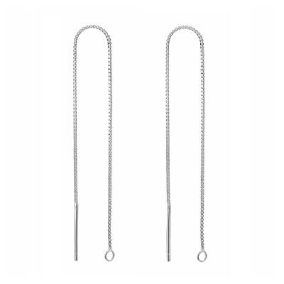 Anti-Tarnish Rhodium Plated 925 Sterling Silver Stud Earring Findings