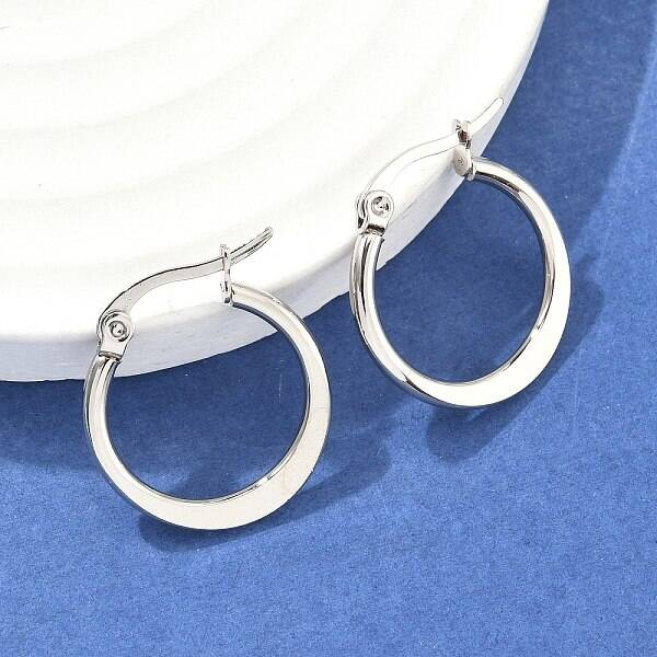 Tarnish Resistant 304 Stainless Steel Hoop Earrings