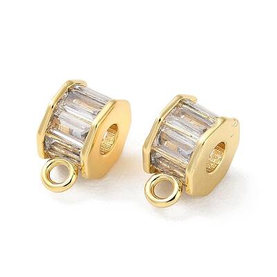 Brass Cubic Zirconia Tube Bails
