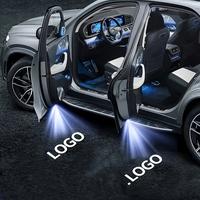2Pcs/4Pcs LED Car Door Welcome Light Hd Projector Lamp Accessories For