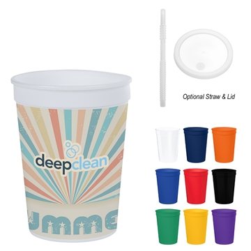 500 Customized 12 oz Full Color Big Game Stadium Cup - BPA Free